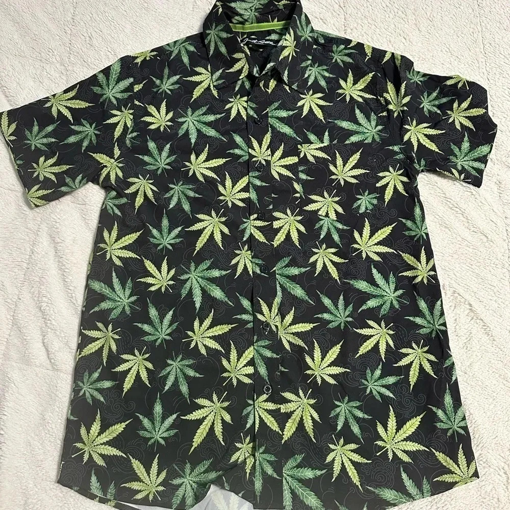 Just Attitude Button Down Shirt Size Medium